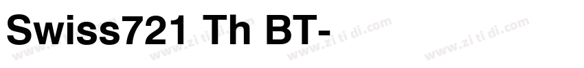 Swiss721 Th BT字体转换